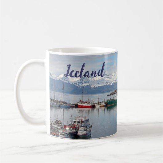 Ijslandse Mok Cup Husavik Souvenir Memento (Links)