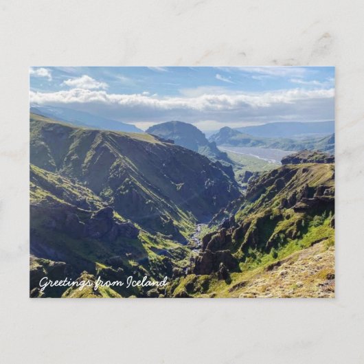 IJslandse natuur Briefkaart (Voorkant)