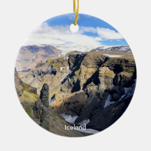 IJslandse natuur - keramische versiering Keramisch Ornament