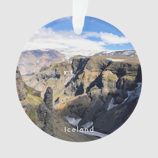 IJslandse natuur - keramische versiering Ornament (voorkant)