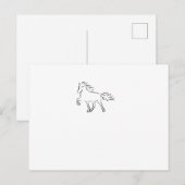 IJslandse paarden Briefkaart (Voorkant / Achterkant)