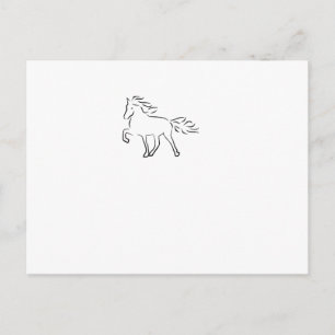 IJslandse paarden Briefkaart