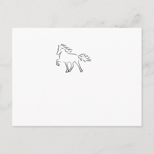 IJslandse paarden Briefkaart (Voorkant)