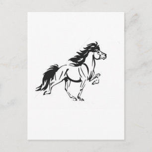 IJslandse paarden Briefkaart