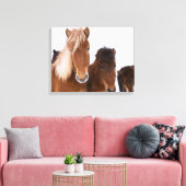 IJslandse paarden Canvas Afdruk (Insitu (Woonkamer))