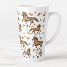 IJslandse paarden en bloemen van de jaren '30