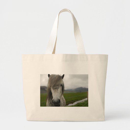 IJslandse paarden Grote Tote Bag (Voorkant)