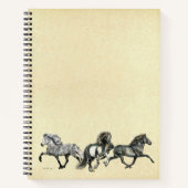 IJslandse paarden in beweging Notitieboek (Voorkant)