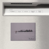 IJslandse paarden in de sneeuwmagneet Magneet (Insitu (Vaatwasser))