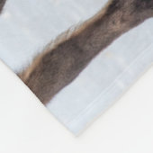 IJslandse paarden in Winter nabij Hofn, IJsland Fleece Deken (Hoek)