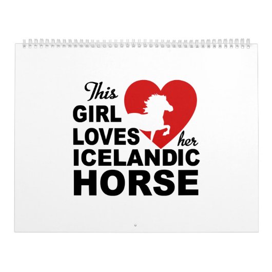 IJslandse paarden Kalender (Hoes)