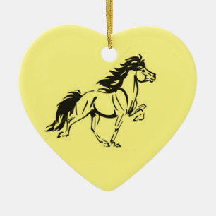 IJslandse paarden Keramisch Ornament