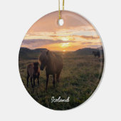 IJslandse paarden - Keramisch Ornament (Links)