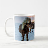 IJslandse Paarden SJABLOON Koffiemok (Links)