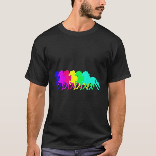 IJslandse paarden T-shirt (Voorkant)