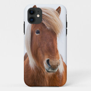 IJslandse paarden tijdens de winter iPhone 11 Hoesje