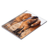 IJslandse paarden tijdens de winter Notitieboek (Linkerzijde)