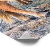 IJslandse paarden tijdens de winter op IJsland Poster (Hoek)