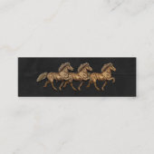 IJslandse paarden uit de jaren dertig Mini Visitekaartje (Voorkant)