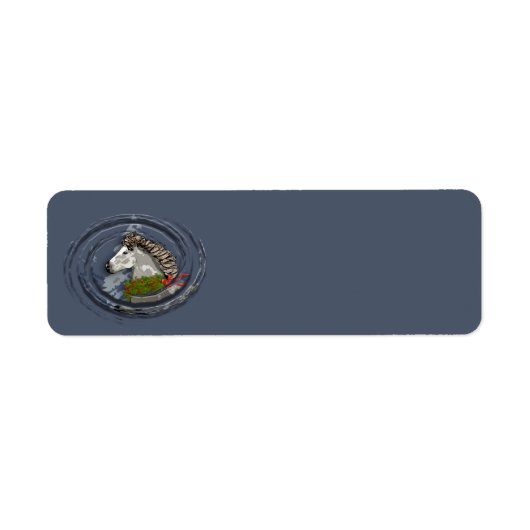 IJslandse paarden voor de feestdagen Etiket (Voorkant)