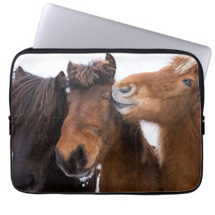 IJslandse paarden vrienden, IJsland Laptop Sleeve