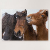 IJslandse paardenvrienden Legpuzzel (Horizontaal)