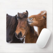 IJslandse paardenvrienden Muismat (Met muis)