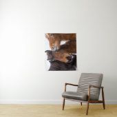 IJslandse paardenvrienden Wandkleed (In situ)