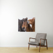 IJslandse paardenvrienden Wandkleed (In Situ (horizontaal))
