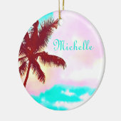 IJslandse palmbomen Keramisch Ornament (Links)