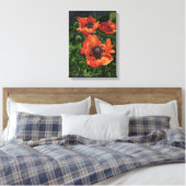 "IJslandse papaver" Canvas Afdruk (Insitu (Slaapkamer))