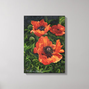 "IJslandse papaver" Canvas Afdruk