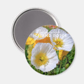 IJslandse papaver Magneet (Voorkant / Achterkant)