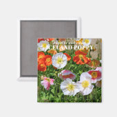 IJslandse papaver Magneet (Voorkant / Achterkant)