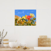 IJslandse papaver Poster (Keuken)
