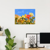 IJslandse papaver Poster (Thuiskantoor)