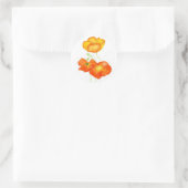 IJslandse papaver-Stickers Ronde Sticker (Tas)