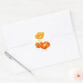 IJslandse papaver-Stickers Ronde Sticker (Envelop)
