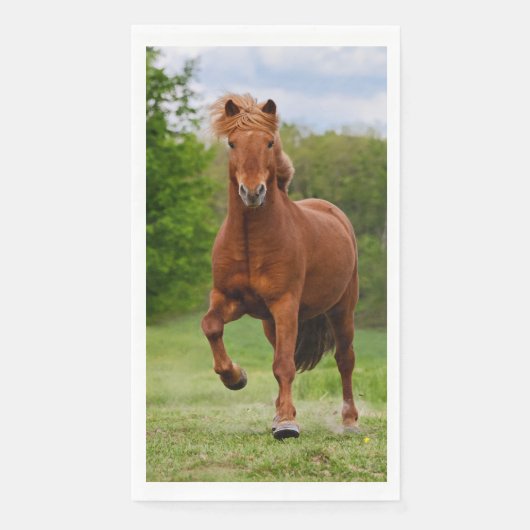 IJslandse Pony loopt Tölt Funny Photo Horse Lovers Servet (Voorkant)