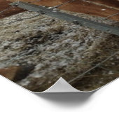 IJslandse Pony's, paarden in IJsland in sneeuw pos Poster (Hoek)