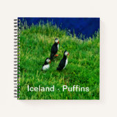 IJslandse Puffins Notitieboek (Voorkant)