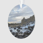 IJslandse rivier - keramische sierplant Ornament (voorkant)