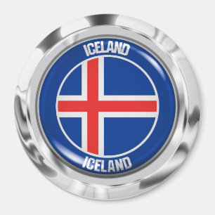 IJslandse Ronde Emblem Magneet