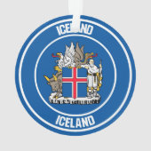 IJslandse Ronde Emblem Ornament (achterkant)