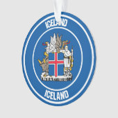 IJslandse Ronde Emblem Ornament (voorkant)