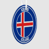 IJslandse Ronde Emblem Ornament (voorkant)
