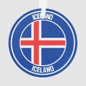 IJslandse Ronde Emblem Ornament (achterkant)