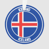 IJslandse Ronde Emblem Ornament (voorkant)