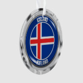 IJslandse Ronde Emblem Ornament (voorkant)