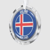 IJslandse Ronde Emblem Ornament (voorkant)